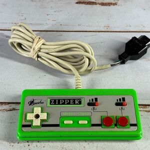 Authentic Beeshu Zipper Turbo Controller Green NES Nintendo Gamepad Tested